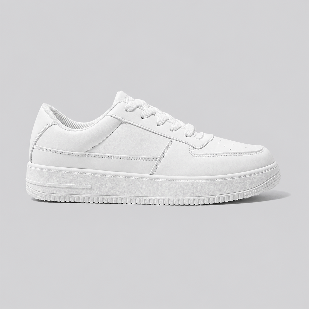 All White Height Increasing Sneaker