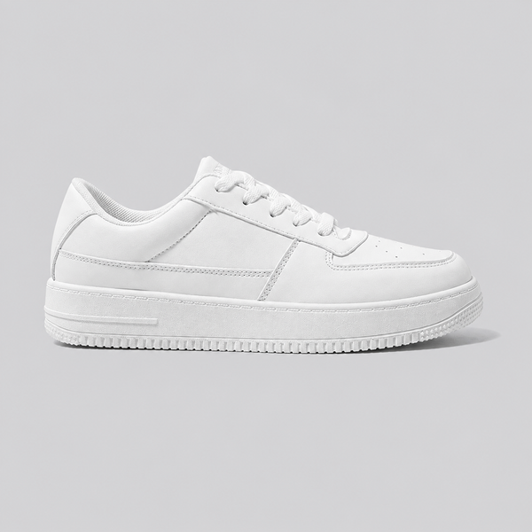 All White Height Increasing Sneaker