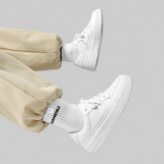 All White Height Increasing Sneaker