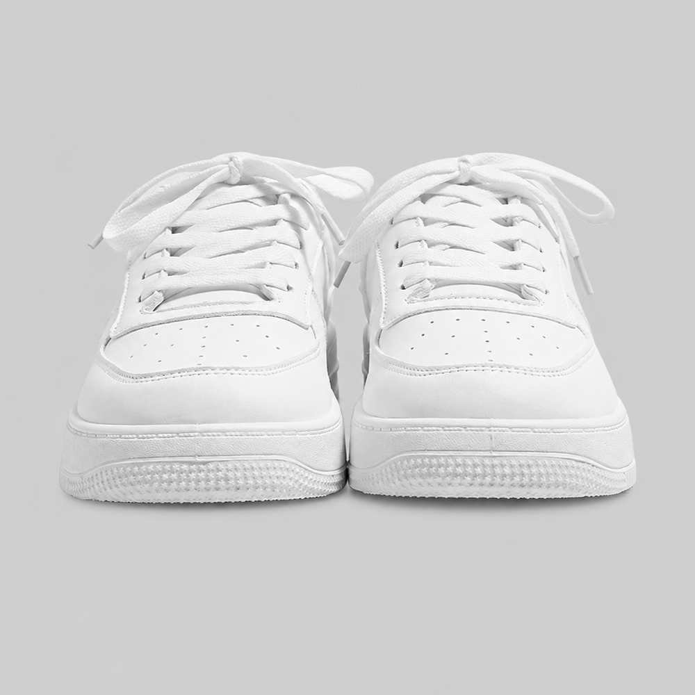 All White Height Increasing Sneaker