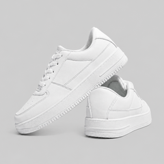 All White Height Increasing Sneaker