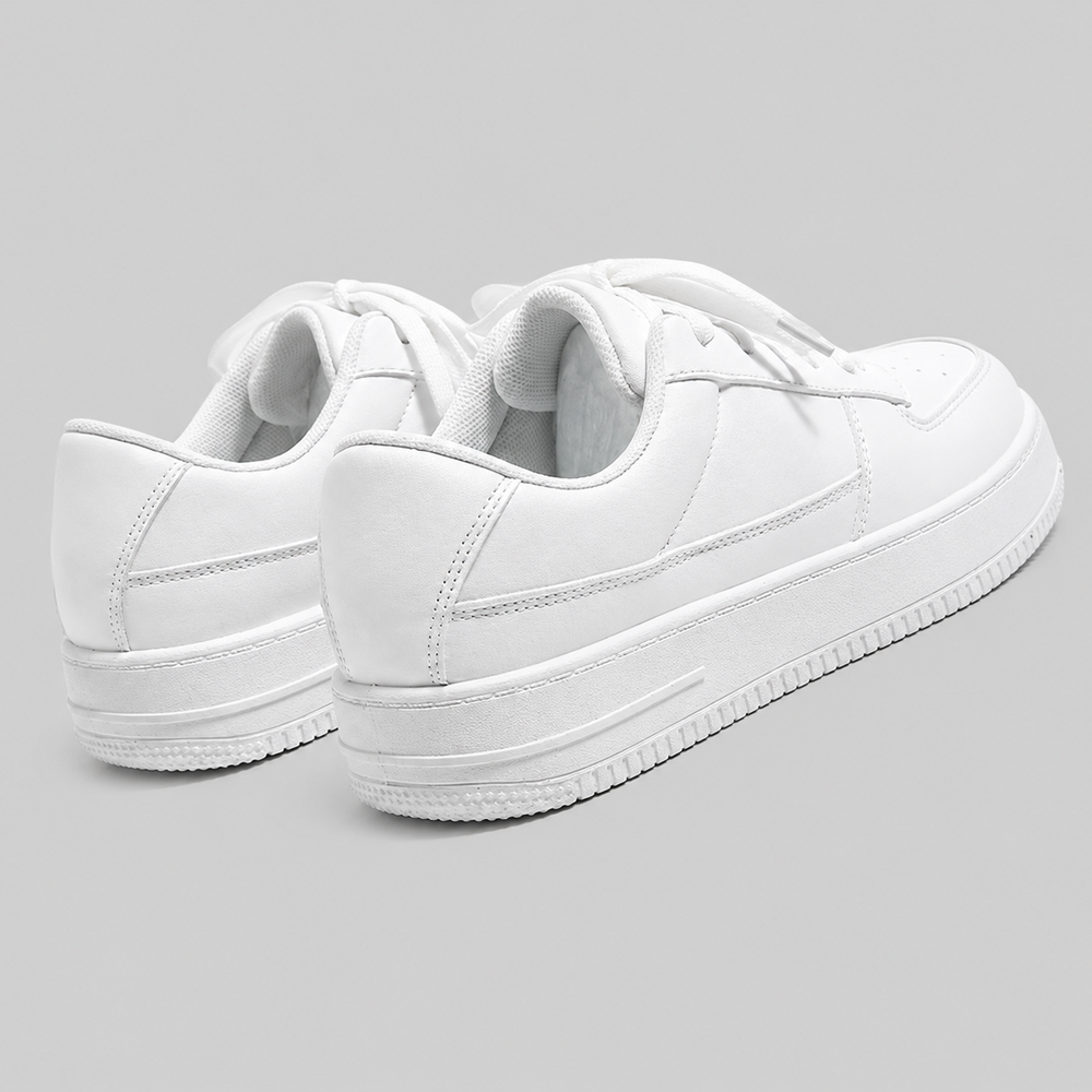 All White Height Increasing Sneaker