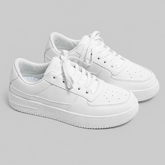 All White Height Increasing Sneaker