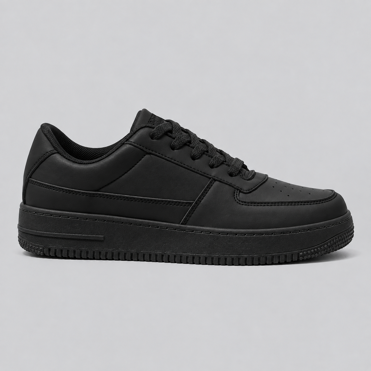 All Black Height Increasing Sneaker