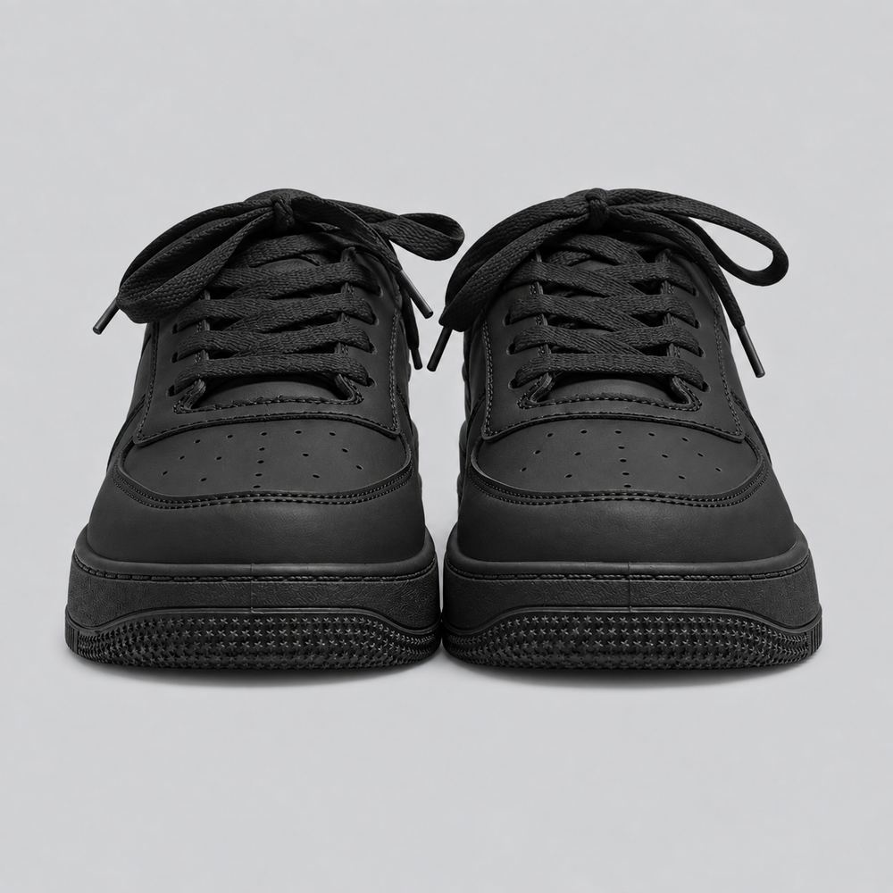 All Black Height Increasing Sneaker