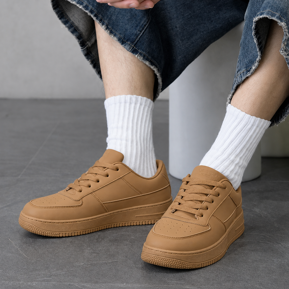 Camel Color Height Increasing Sneaker