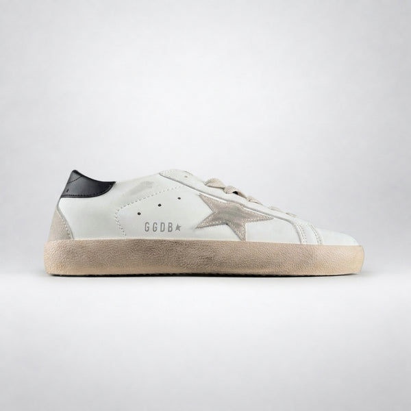 Super-Star Grey Suede Star & Black Heel Tab