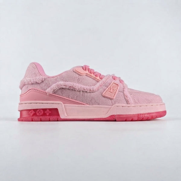 LV Trainer Monogram Denim Triple Pink