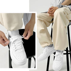 All White Height Increasing Sneaker