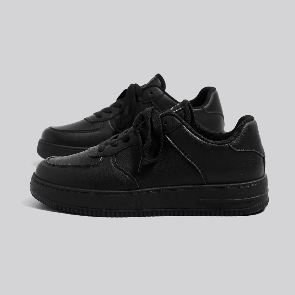 All Black Height Increasing Sneaker