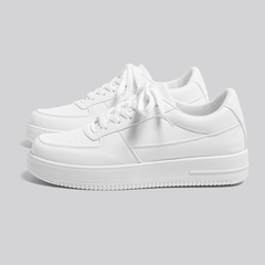 All White Height Increasing Sneaker