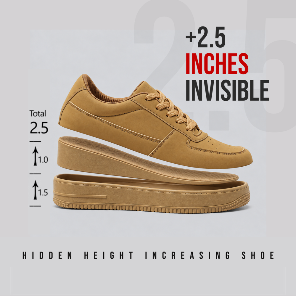 Camel Color Height Increasing Sneaker