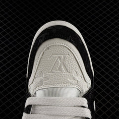 LV Trainer Monogram Denim Black - White