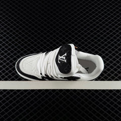 LV Trainer Monogram Denim Black - White