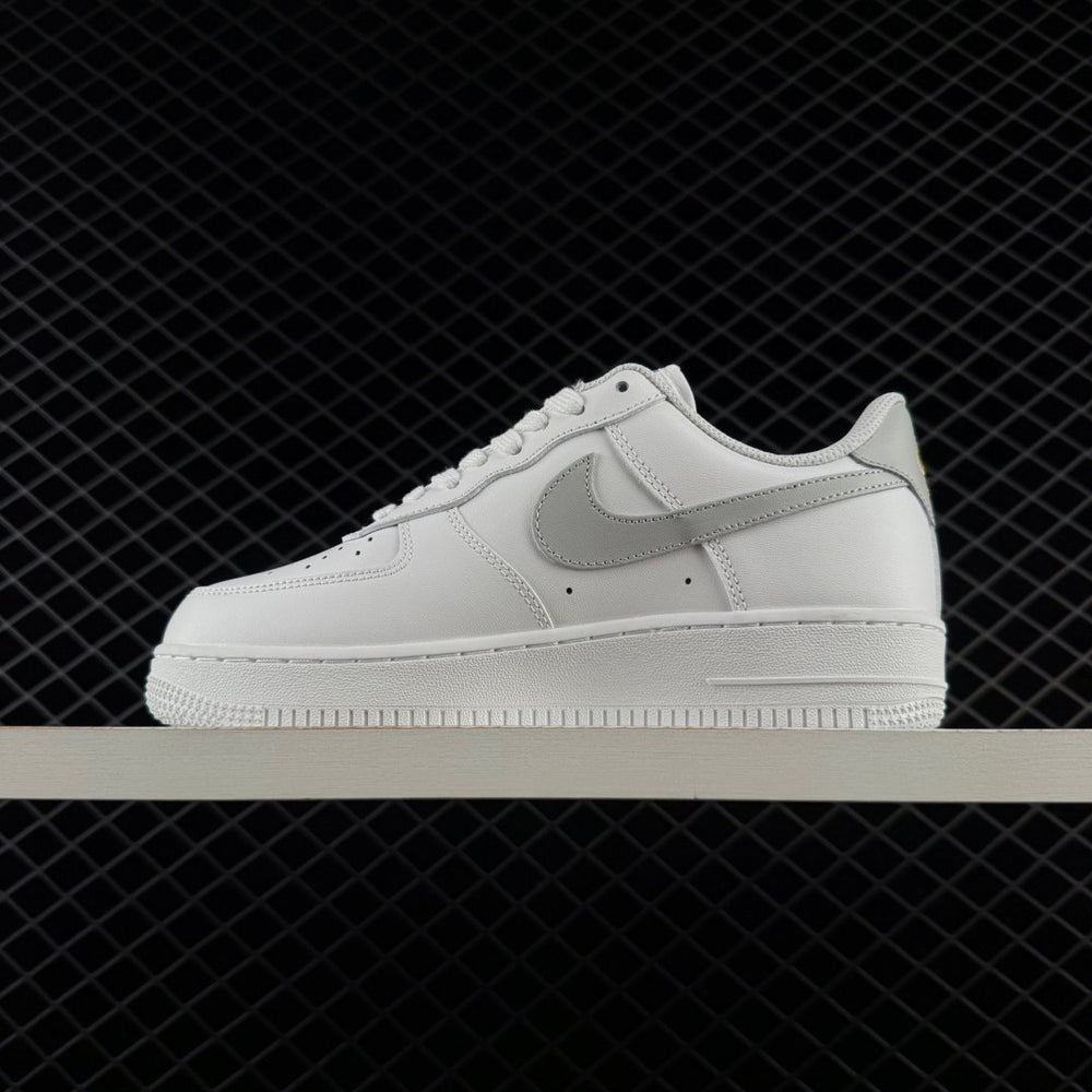 Air Force 1 White Grey Gold