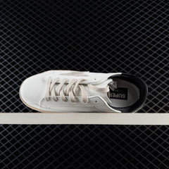 Super-Star Grey Suede Star & Black Heel Tab