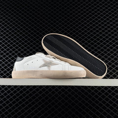 Super-Star Grey Suede Star & Black Heel Tab