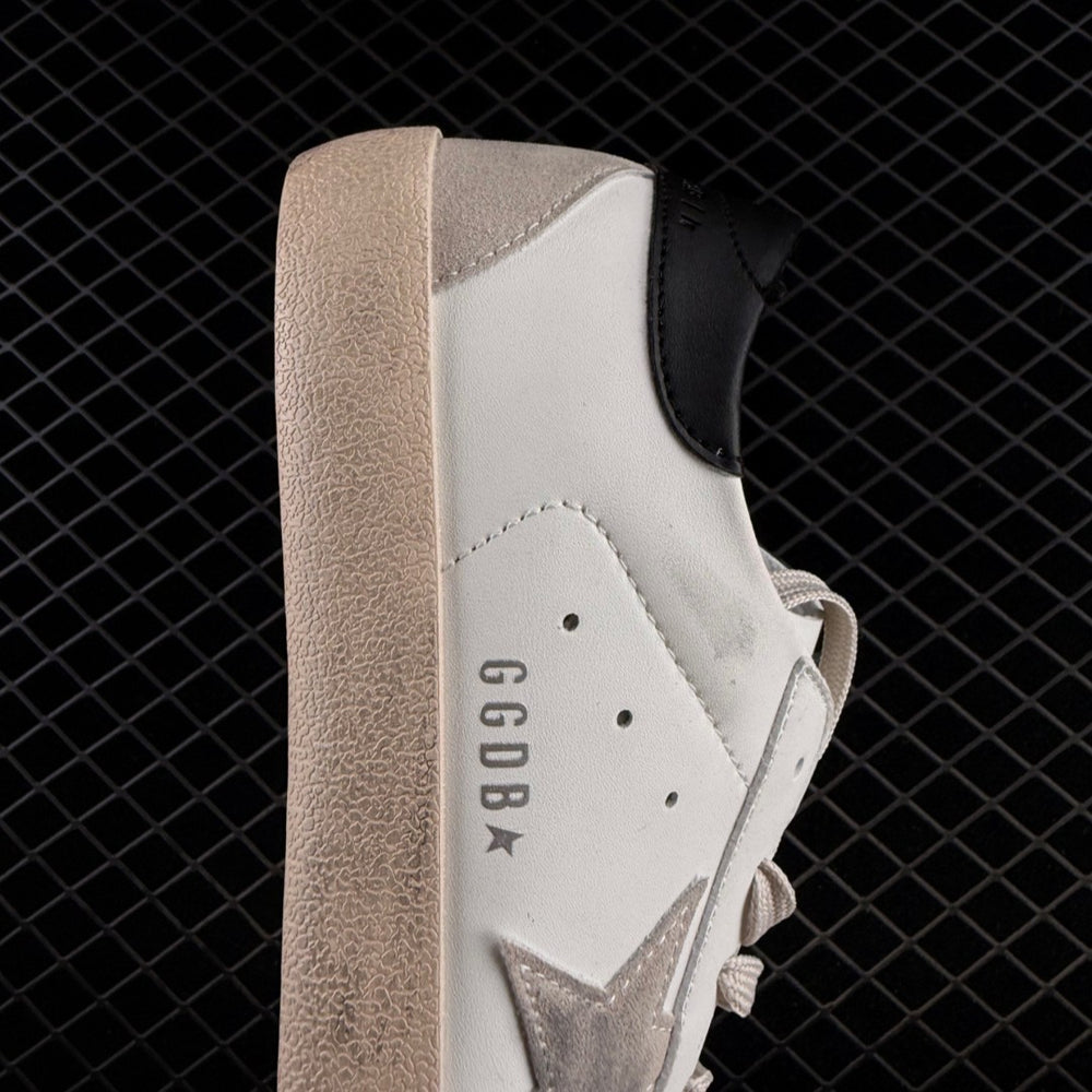 Super-Star Grey Suede Star & Black Heel Tab