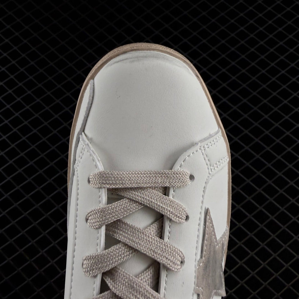 Super-Star Grey Suede Star & Black Heel Tab