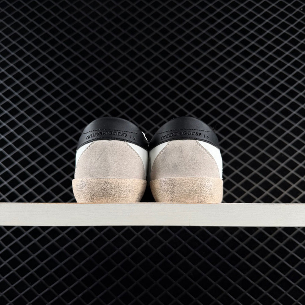 Super-Star Grey Suede Star & Black Heel Tab