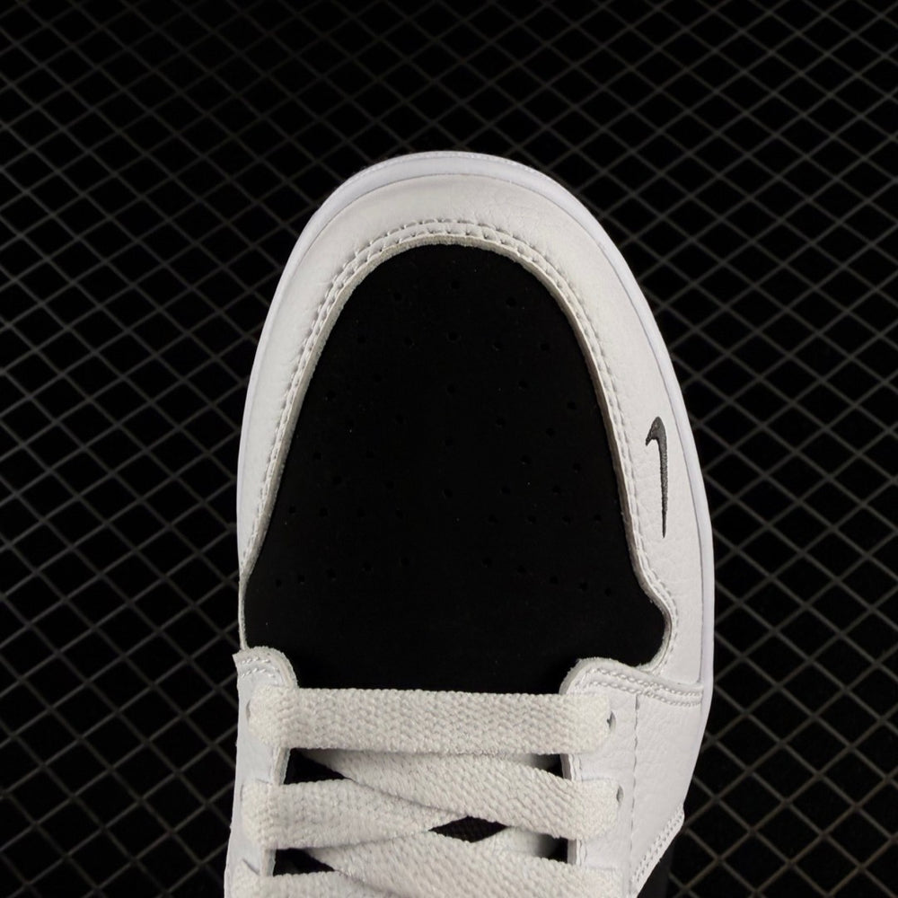 Air Jordan 1 Low Black Suede & Pebbled Leather