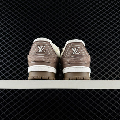 LV Trainer Monogram Denim Beige Brown