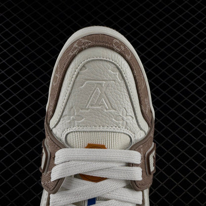 LV Trainer Monogram Denim Beige Brown