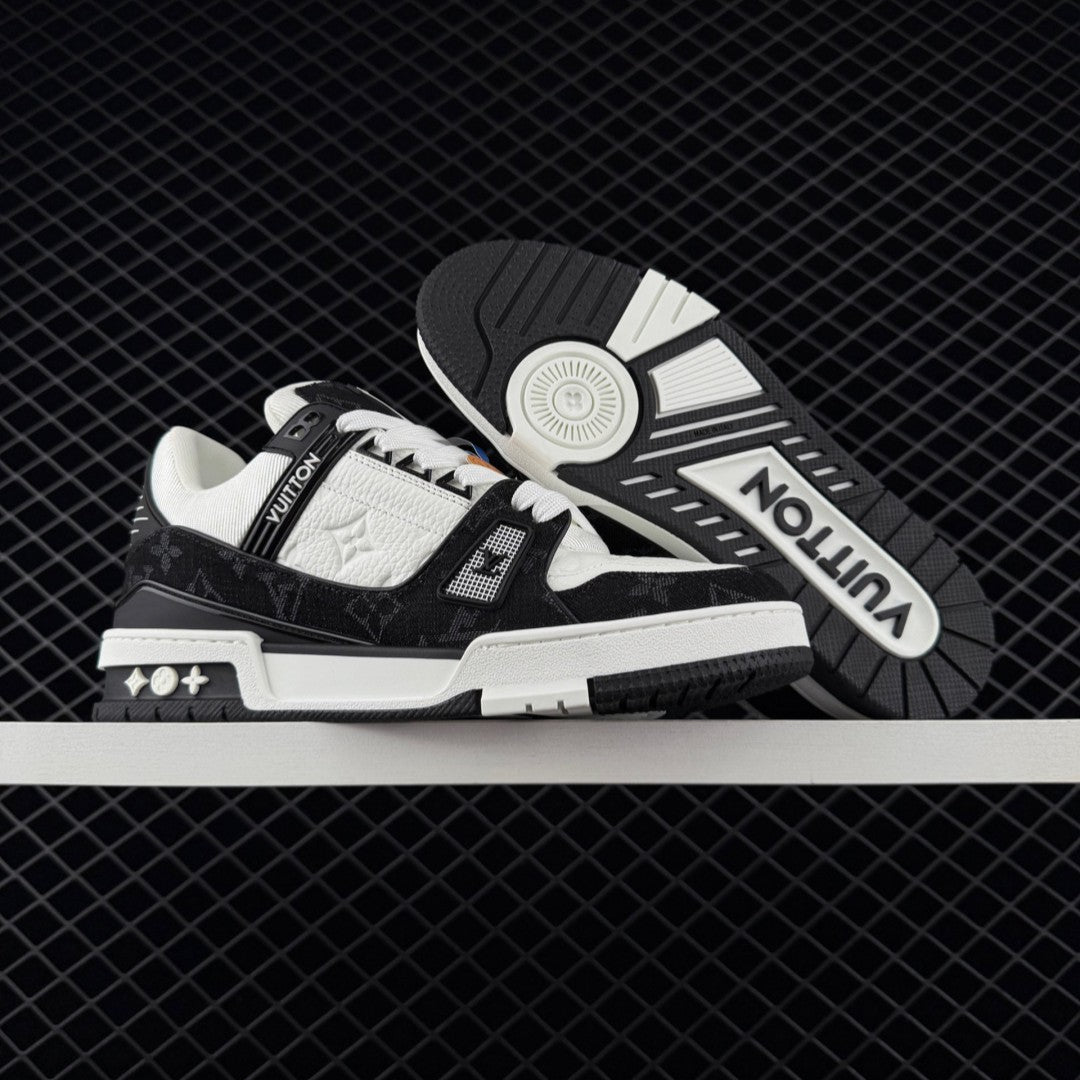 LV Trainer Monogram Denim Black