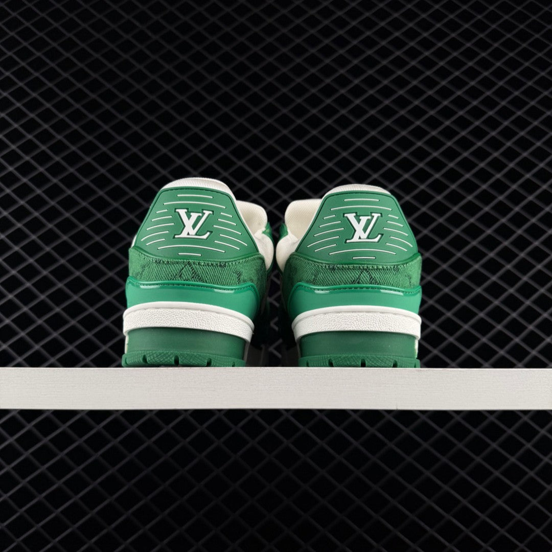 LV Trainer Monogram Denim Green