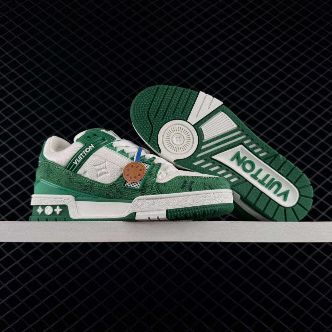 LV Trainer Monogram Denim Green