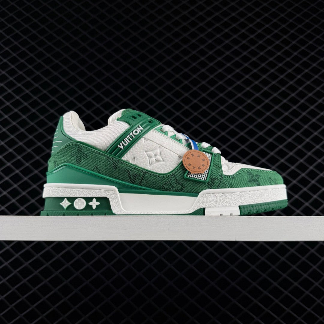 LV Trainer Monogram Denim Green