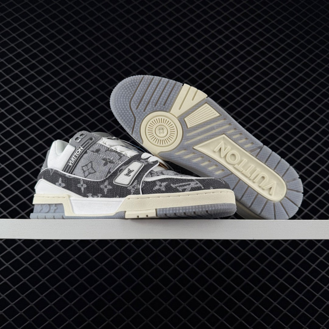 LV Trainer Monogram Denim Gray