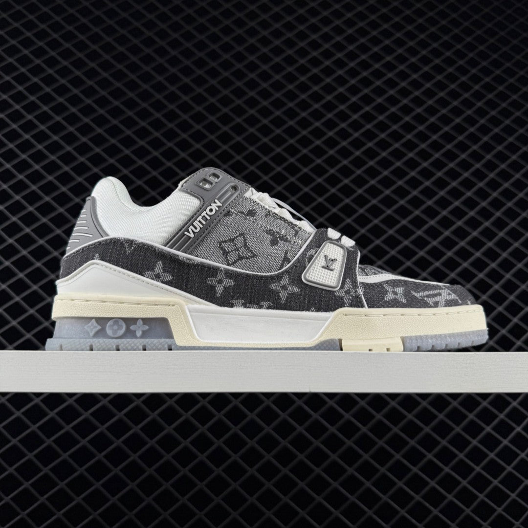 LV Trainer Monogram Denim Gray