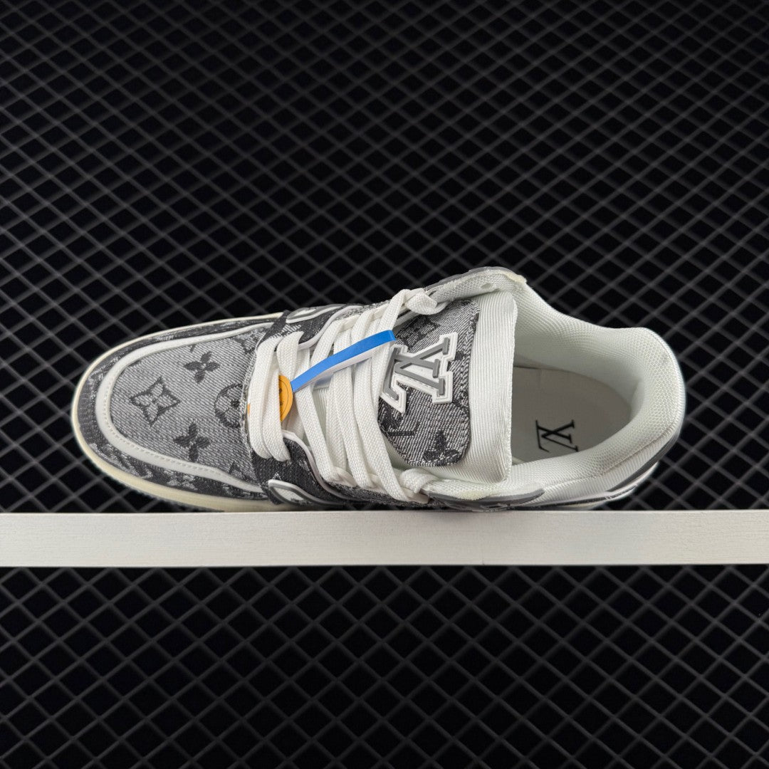 LV Trainer Monogram Denim Gray