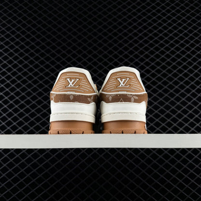 LV Trainer Monogram Denim Moka Brown