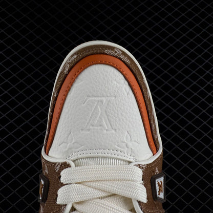 LV Trainer Monogram Denim Moka Brown