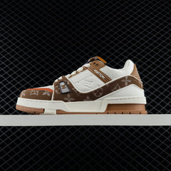 LV Trainer Monogram Denim Moka Brown