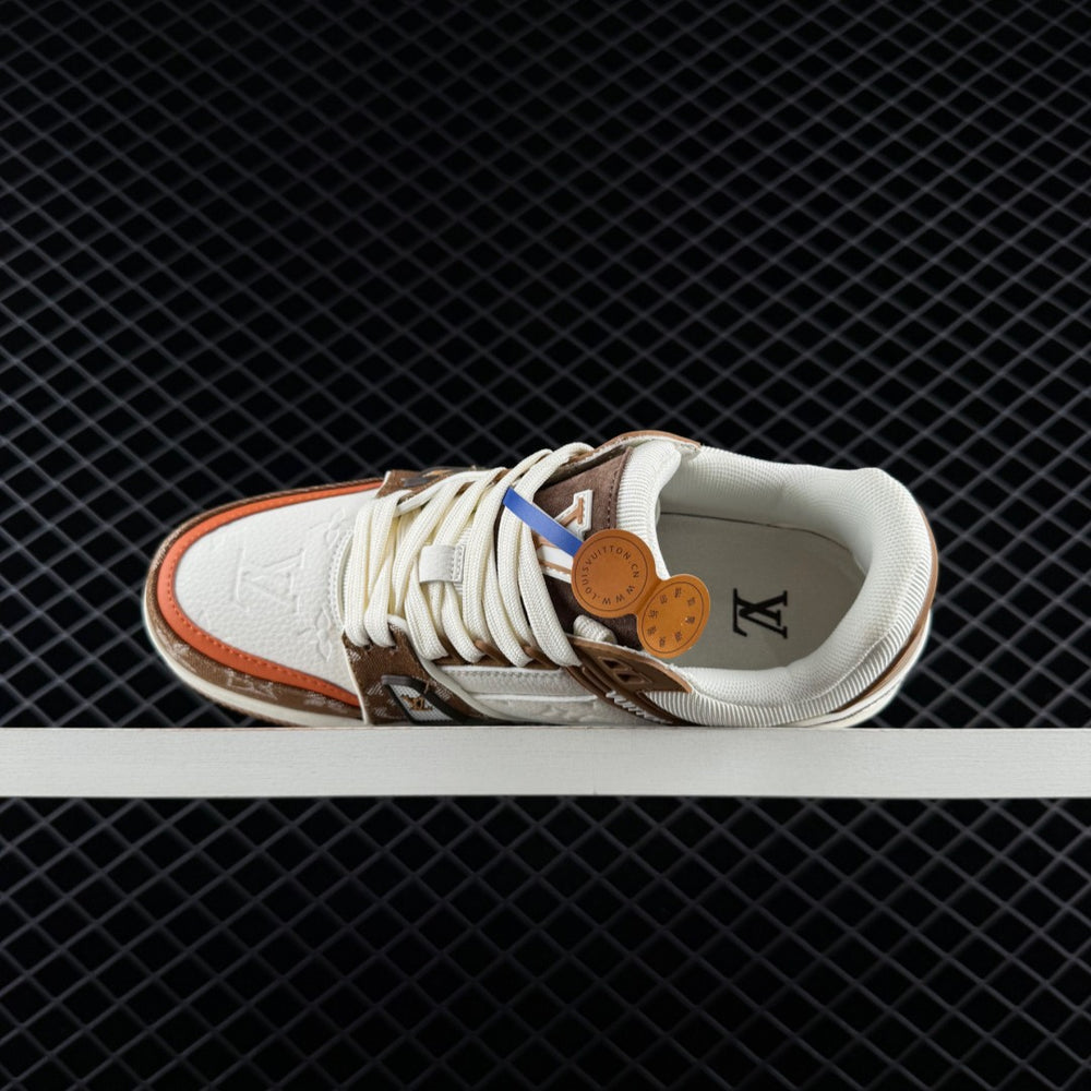 LV Trainer Monogram Denim Moka Brown