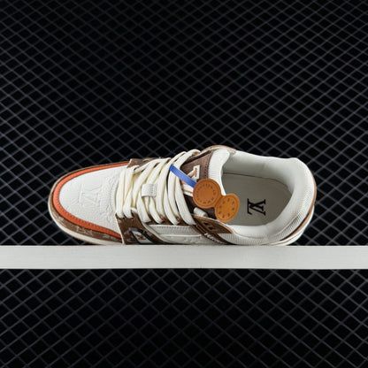 LV Trainer Monogram Denim Moka Brown