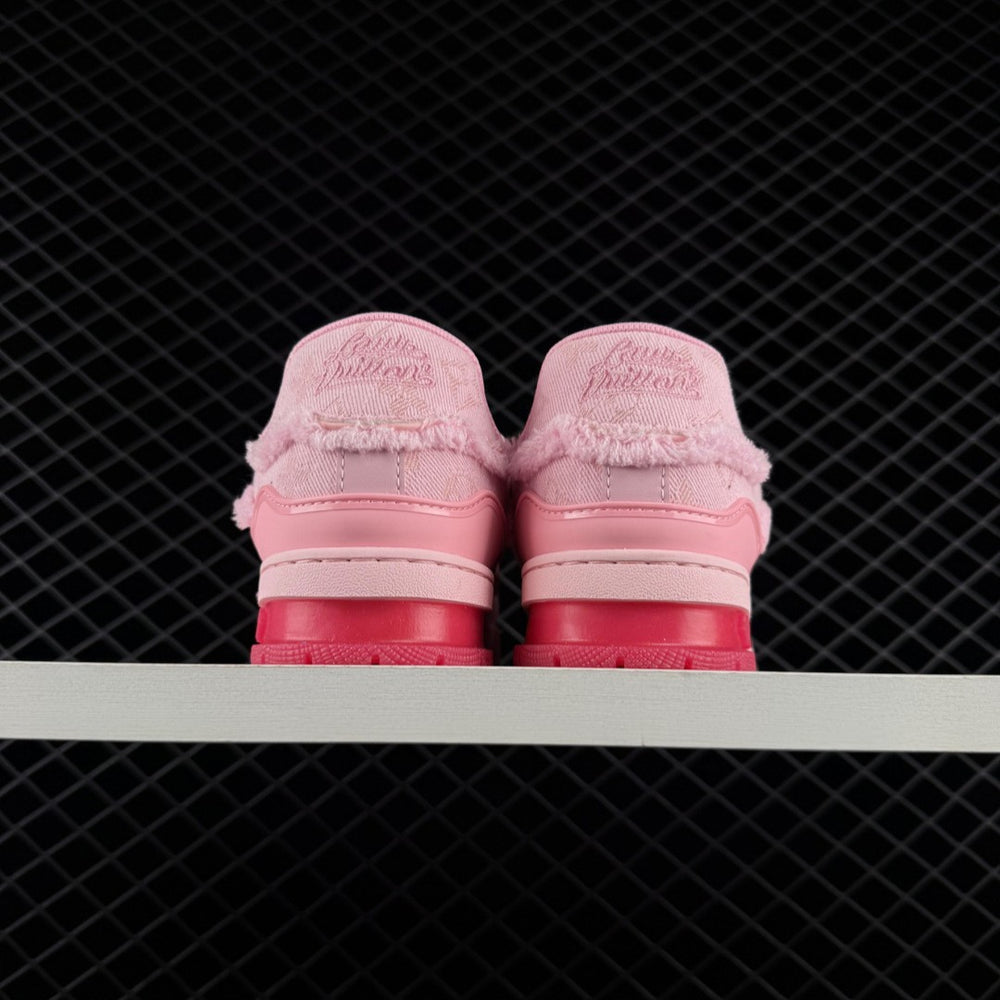 LV Trainer Monogram Denim Triple Pink