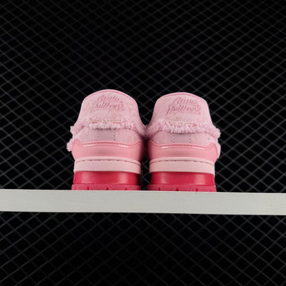 LV Trainer Monogram Denim Triple Pink
