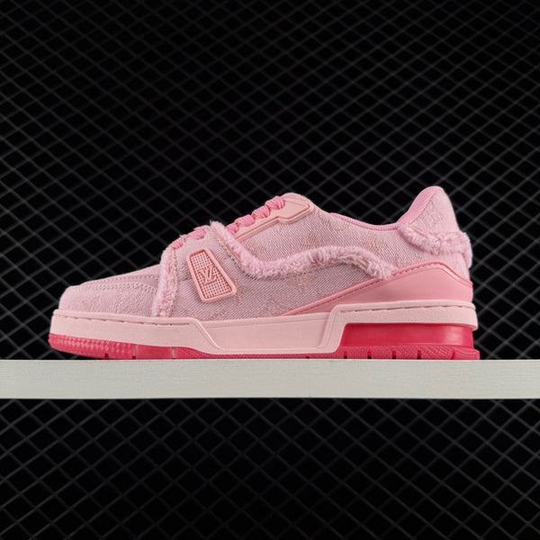 LV Trainer Monogram Denim Triple Pink