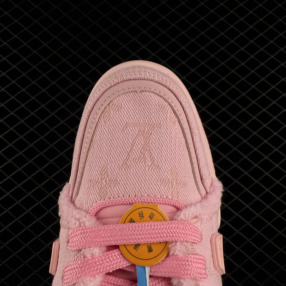 LV Trainer Monogram Denim Triple Pink