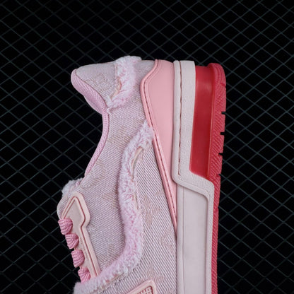 LV Trainer Monogram Denim Triple Pink