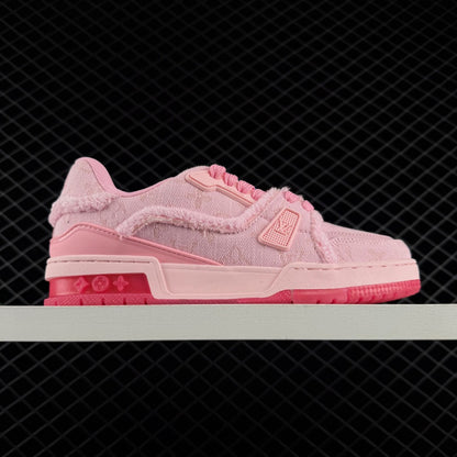 LV Trainer Monogram Denim Triple Pink