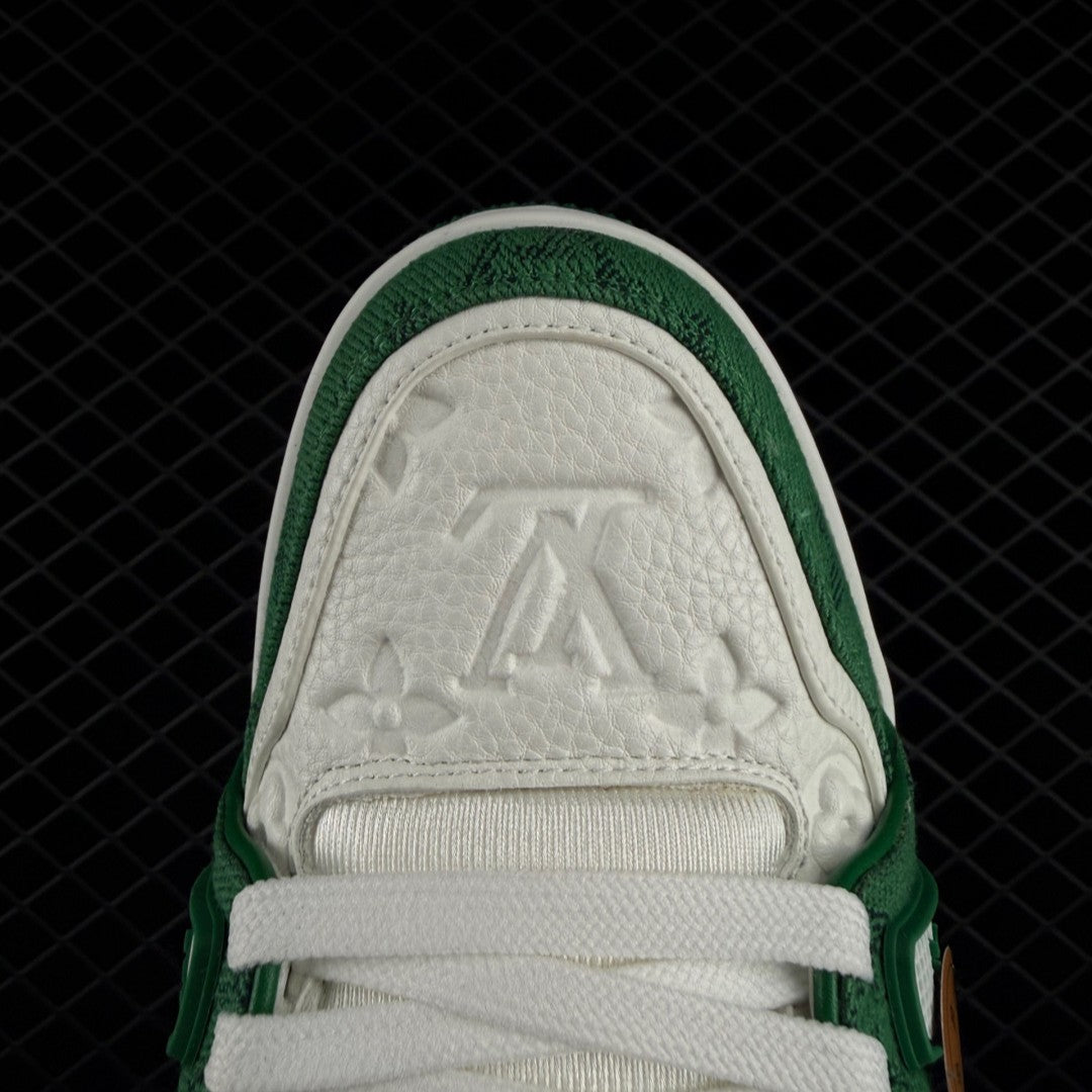 LV Trainer Monogram Denim Green